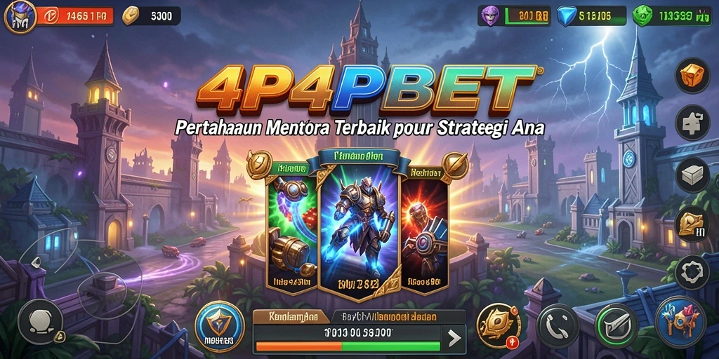 Tampilan gameplay menegangkan dari 4P4PBET dalam aksi Tower Defense.