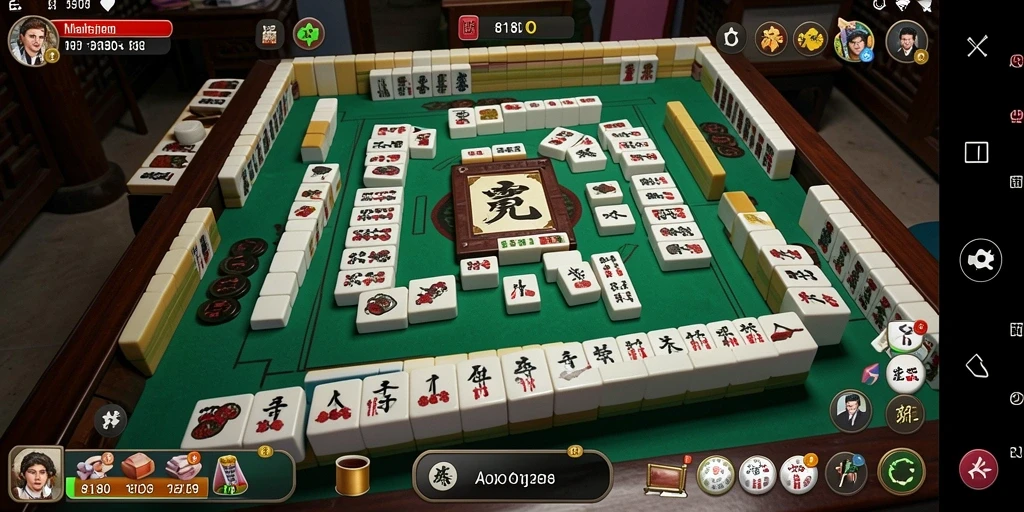 Screenshot utama menampilkan permainan Mahjong yang seru dan menantang.