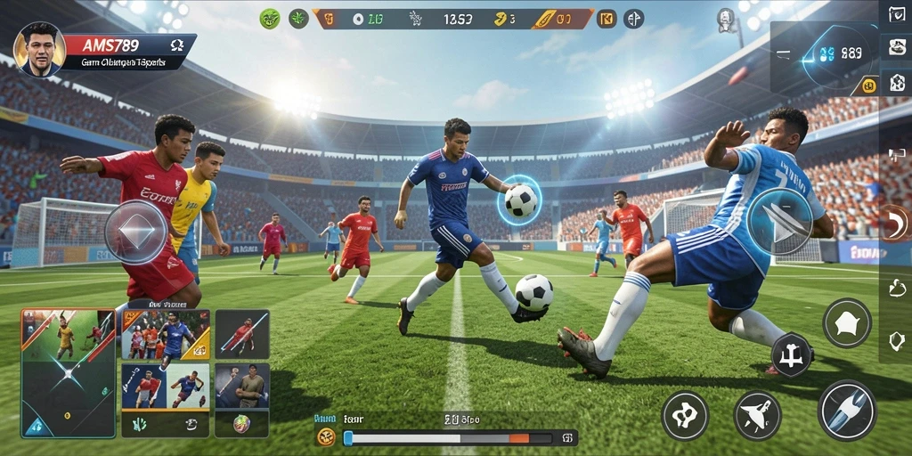 Tampilan gameplay seru di AMS789 dengan aksi olahraga nyata.
