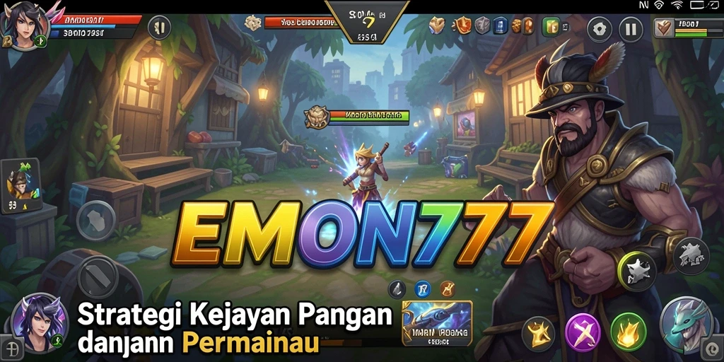 Screenshot EMON777 menampilkan aksi strategi mendebarkan di medan perang.