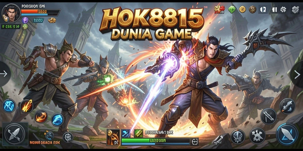 Tangkapan layar HOKI8815 menampilkan aksi bertarung yang intens dan karakter yang dinamis.