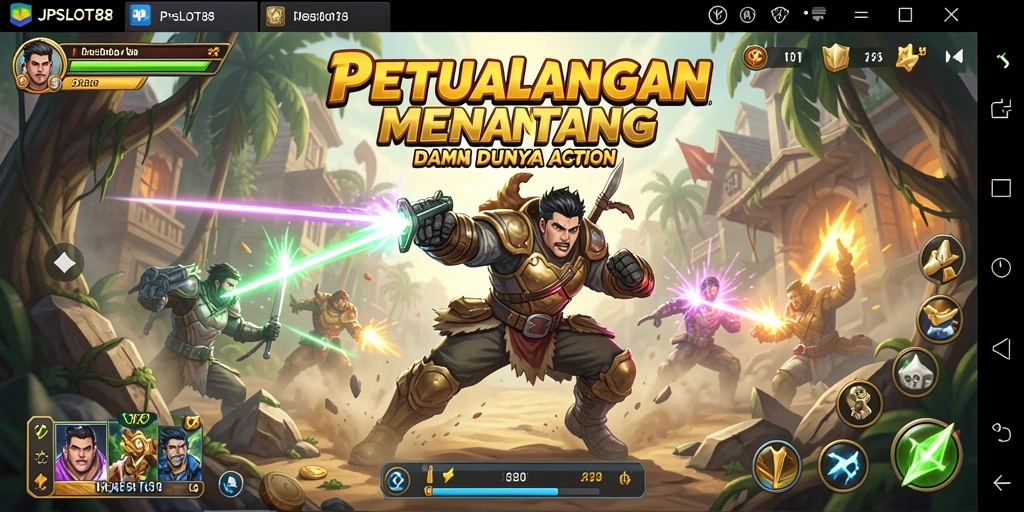 Tampilan mendebarkan gameplay JPSLOT88 yang penuh aksi.