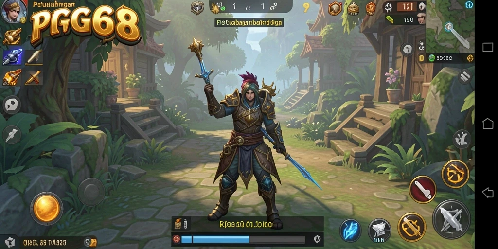 Tampilan menarik dari gameplay PGG68 dengan aksi RPG seru.