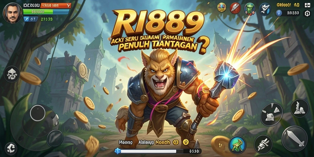 Tangkapan layar gameplay RI889 menampilkan pertarungan intens dan aksi cepat.