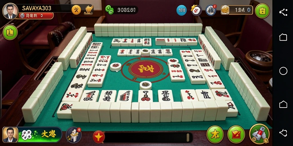 Tampilan gameplay seru Mahjong di SAVAYA303.