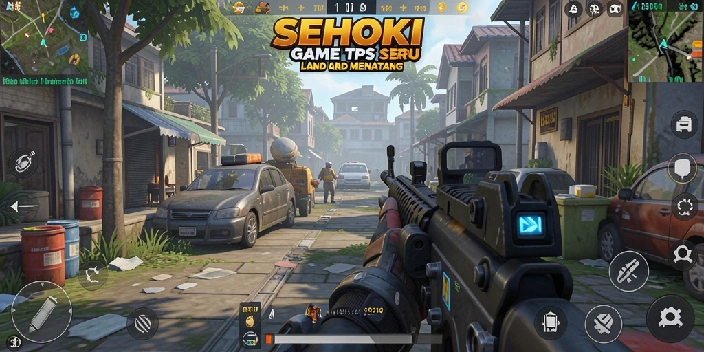 Tangkapan layar SEHOKI yang menampilkan aksi gameplay TPS yang epik.