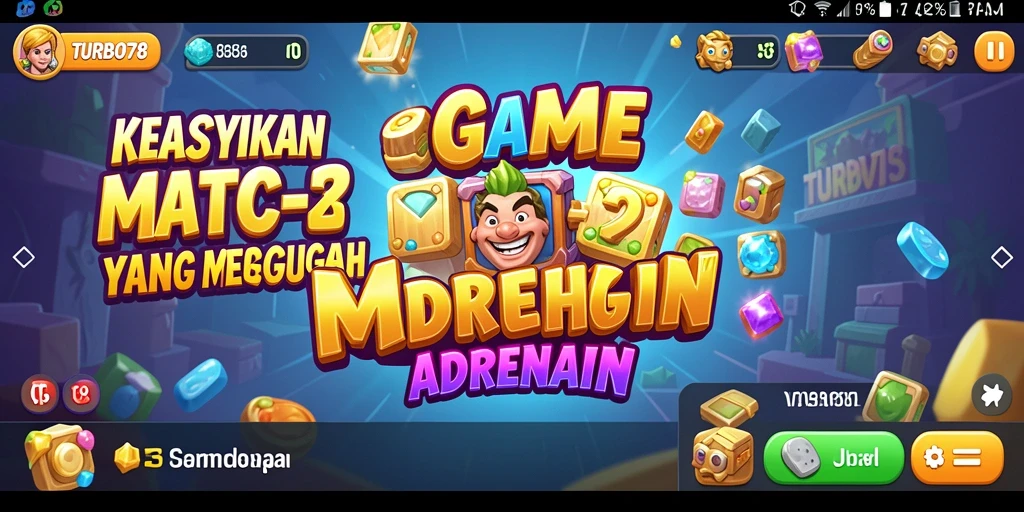 Gameplay seru dan memukau di TURBO78, game Match-3 yang inovatif.